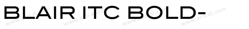 BLAIR ITC BOLD字体转换